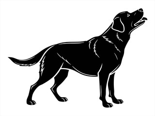 dog sihouette black vector bundle