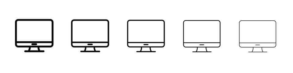 Desktop icon Symbol concept for web design.simple line vector icon. logo illustration.