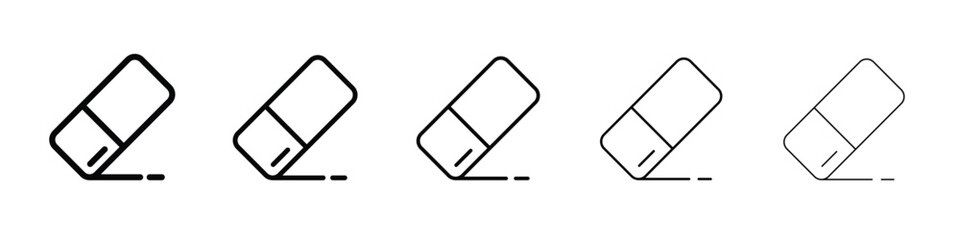 Eraser icon Symbol concept for web design.simple line vector icon. logo illustration.