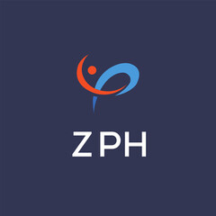 ZPH Letter Initial Logo Design Template Vector Illustration