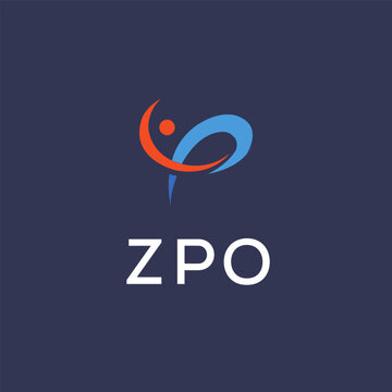 ZPO Letter Initial Logo Design Template Vector Illustration