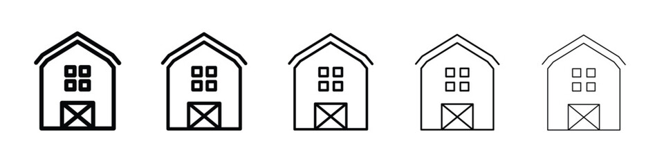 Farm icon Symbol concept for web design.simple line vector icon. logo illustration.