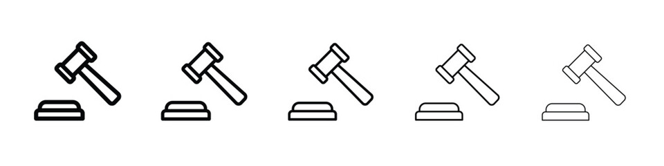 Law icon Symbol concept for web design.simple line vector icon. logo illustration.
