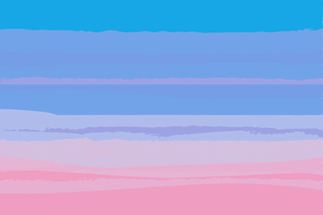 Obraz premium Abstract watercolor sky with pink and blue clouds