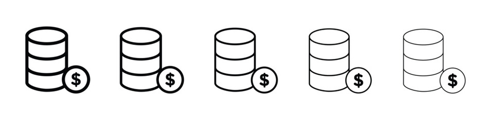 Money icon Symbol concept for web design.simple line vector icon. logo illustration.