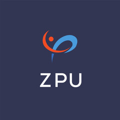 Fototapeta premium ZPU Letter Initial Logo Design Template Vector Illustration