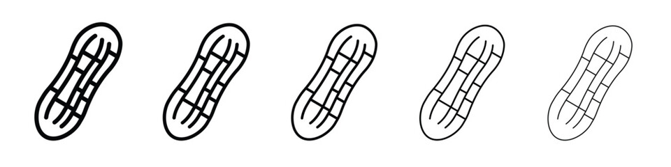 Peanut icon Symbol concept for web design.simple line vector icon. logo illustration.