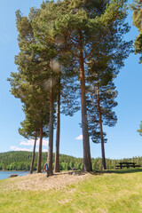 Der Fløyta ist ein See in der Nähe von Eidsvoll, Akershus etwas östlich vom Mjøsa See. Das Gewässer liegt am St. Olavsweg, Gudbrandsdalsleden der Pilgerweg von Oslo nach Trondheim.