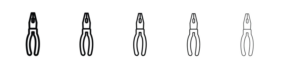 Pliers icon Symbol concept for web design.simple line vector icon. logo illustration.