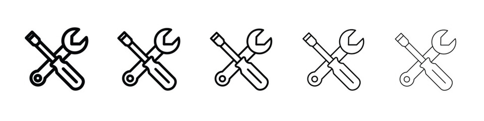 Repair icon Symbol concept for web design.simple line vector icon. logo illustration.