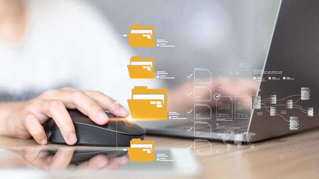 Enterprise document management system automates file organization, resource planning, and database access, supporting company marketing, finance, and development for corporate success - Powered by Adobe