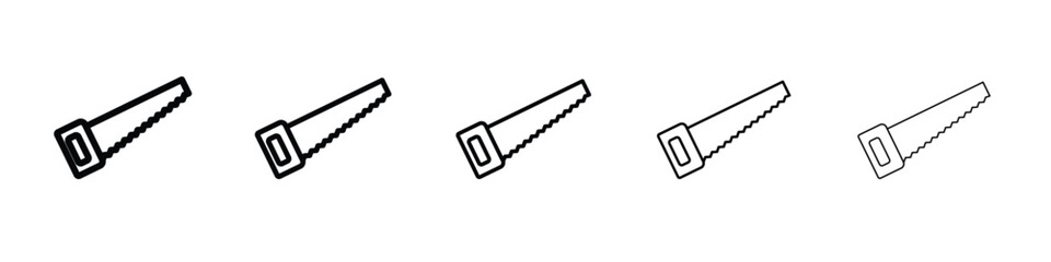 Saw icon Symbol concept for web design.simple line vector icon. logo illustration.