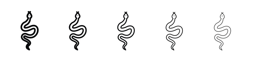 Snake icon Symbol concept for web design.simple line vector icon. logo illustration.