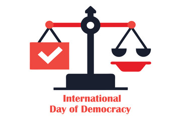 Ballot Box vs Crown on Balance Scale Vector – Power of Vote Over Authoritarian Rule Illustration.