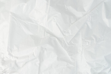 Crumpled white paper background