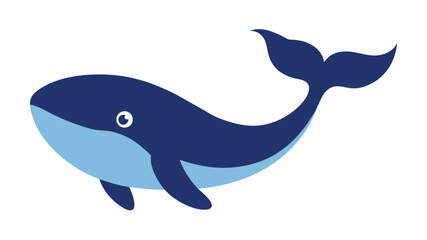 Obraz premium blue whale SeaLife animal vector art