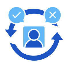 Feedback Loop  Icon Element For Design	