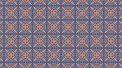 Abstract and geometric Seamless Pattern design suitable for fabric or wrapping paper.