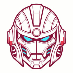 skull with helmet and wings