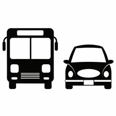 set of transport icons vector