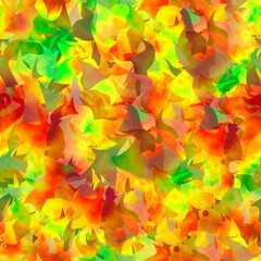 Seamless pattern with abstract leaves.