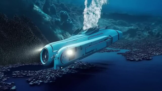 Underwater Exploration: Futuristic Submersible