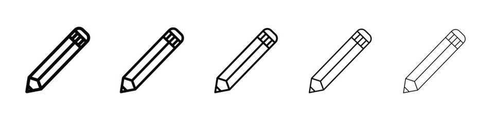 Pencil icon Symbol concept for web design.simple line vector icon. logo illustration.