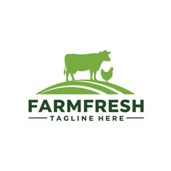 cattle, cow, angus, beef, dairy farm logo inspiration. livestock or farm design template. vector illustration vintage retro,emblem,sign,symbol