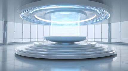 Obraz premium Futuristic Podium Stock Illustration