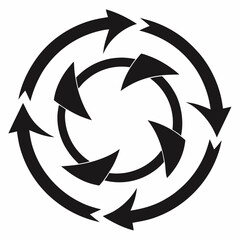 black and white arrows