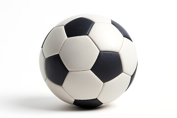 Fototapeta premium Football or soccer ball isolated on white background. 3D rendering