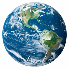 Planet Earth isolated on transparent background  