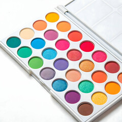 Palette of presence isolated on transparent background  