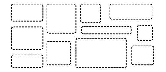 “Square Dotted Line Frame – Minimal Vector Border Element for Highlighting, Cropping, and Graphic Design Layouts”