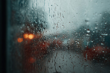 Rain Drops on a Window