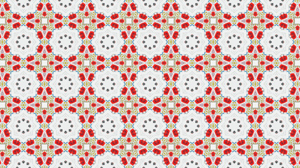 Abstract and geometric Seamless Pattern design suitable for fabric or wrapping paper.