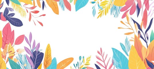 Colorful Floral Frame