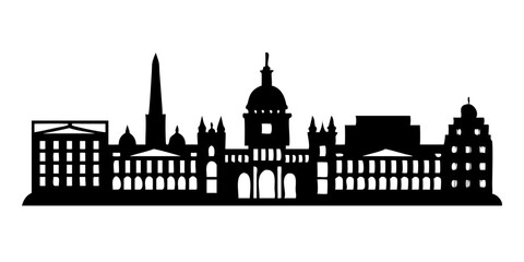 Fototapeta premium Detailed Moveable London Buildings Illustration – Iconic UK Architecture Vector Set