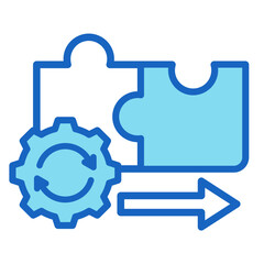 Process Integration  Icon Element For Design	