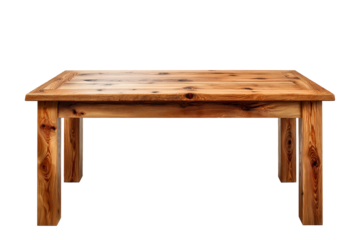 Elegant natural wood dining table showcasing modern craftsmanship with a timeless aesthetic for contemporary interiors and gatherings