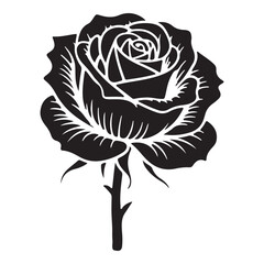 Digital rose art high resolution flower illustration