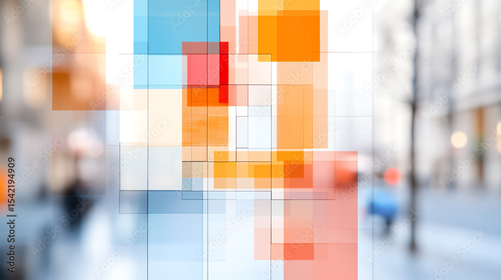 Poster abstract colorful shapes create a vibrant, modern background. ideal for web design, marketing, and a