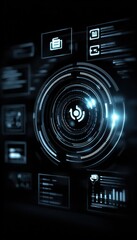 Obraz premium Futuristic digital interface