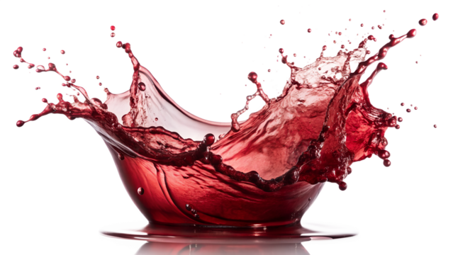 red wine splash