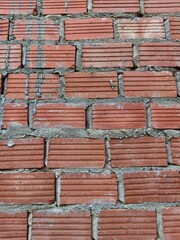 red brick wall for building 