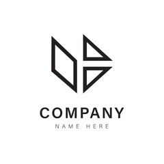 Abstract company logo with modern icon and business symbol design suitable for web and vector illustration