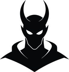 devil mask isolated on white