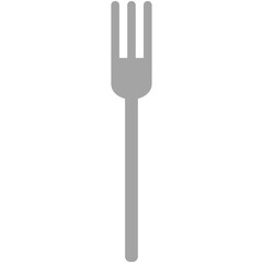 gray silhouette fork icon