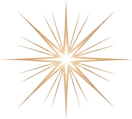 Obraz premium Golden Starburst Design Element Perfect for Festive Decorations, Branding, and Website Designs