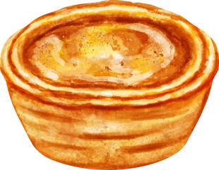 watercolor egg tart